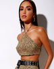 Bild von Maudy Crop Top in Mini Tiger Braun