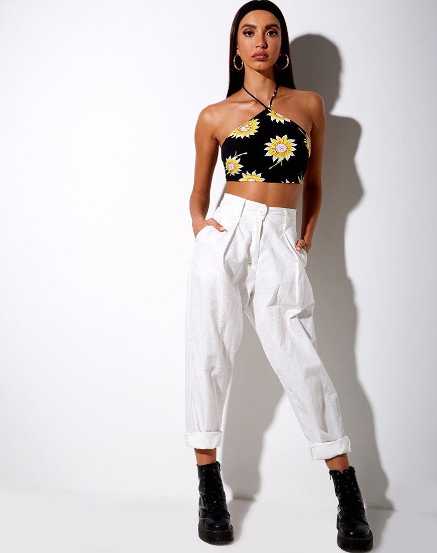 Bild von Maudy Crop Top in Sunny Days Schwarz