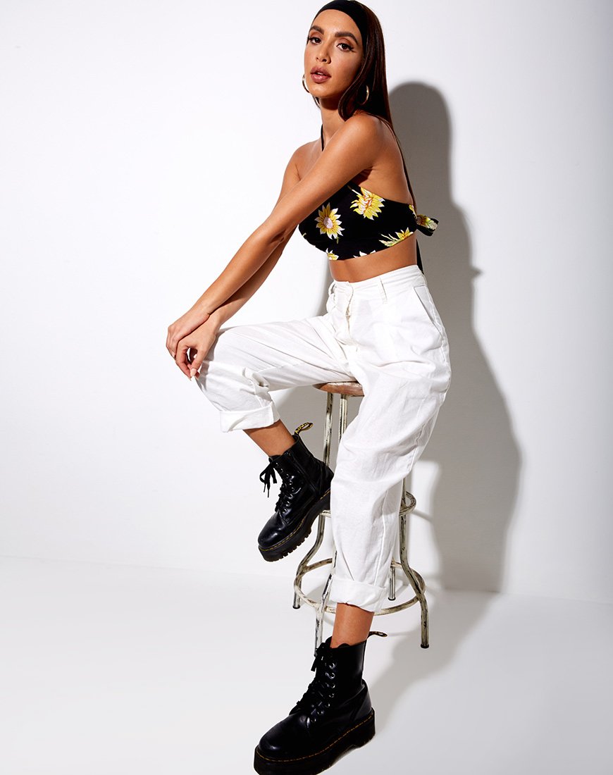 Bild von Maudy Crop Top in Sunny Days Schwarz