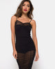 Image of Mauna Bodycon Kleid in Schwarz