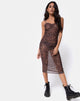 Image of Mauna Kleid in Leopard Mesh