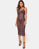 Bild von Mauna Maxikleid in Rar Leopard Mesh