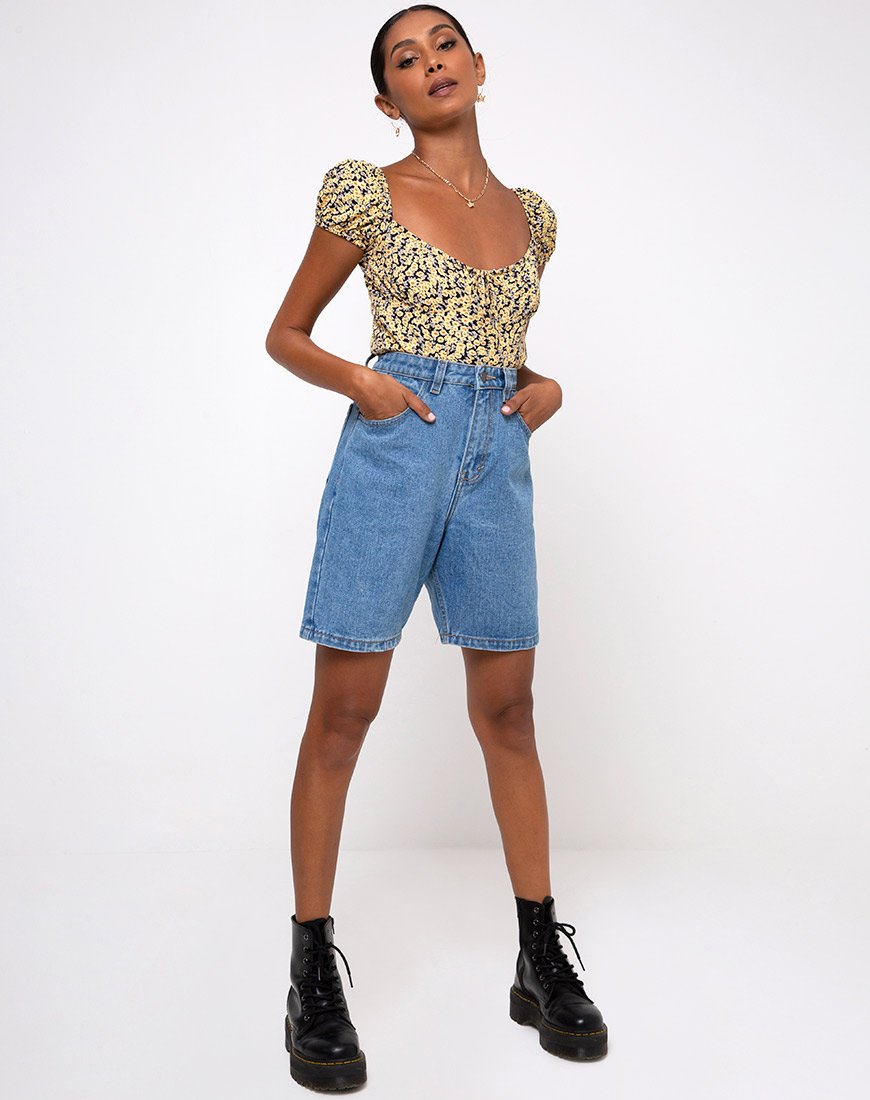 Bild von Mazu Top in Mini Bloom Gelb