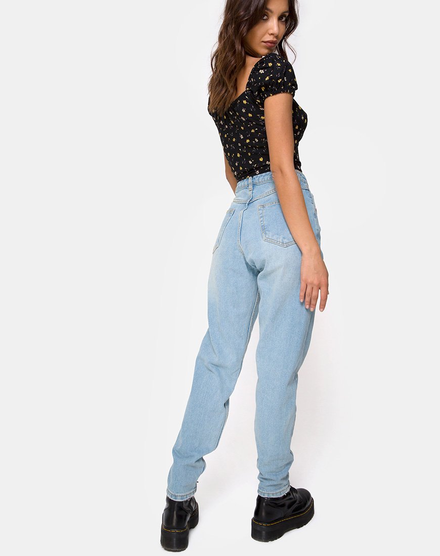 Bild von Mazu Top in Pretty Petal Black