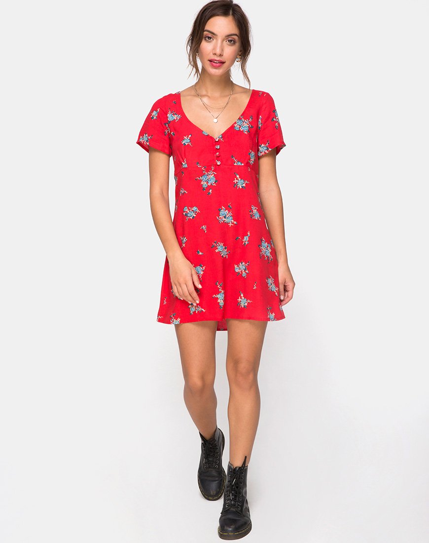 Image of Meca Kleid in Soi Rose Rot