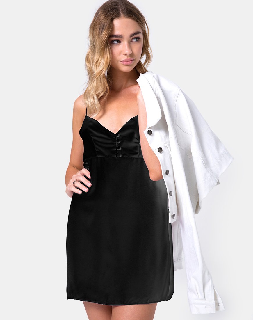 Medina Slip Dress aus Satin Max Zara Schwarz
