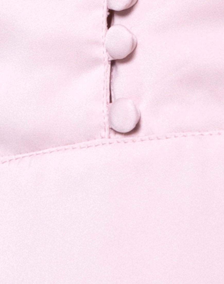 Image of Medina Slip Dress in Satin Blush