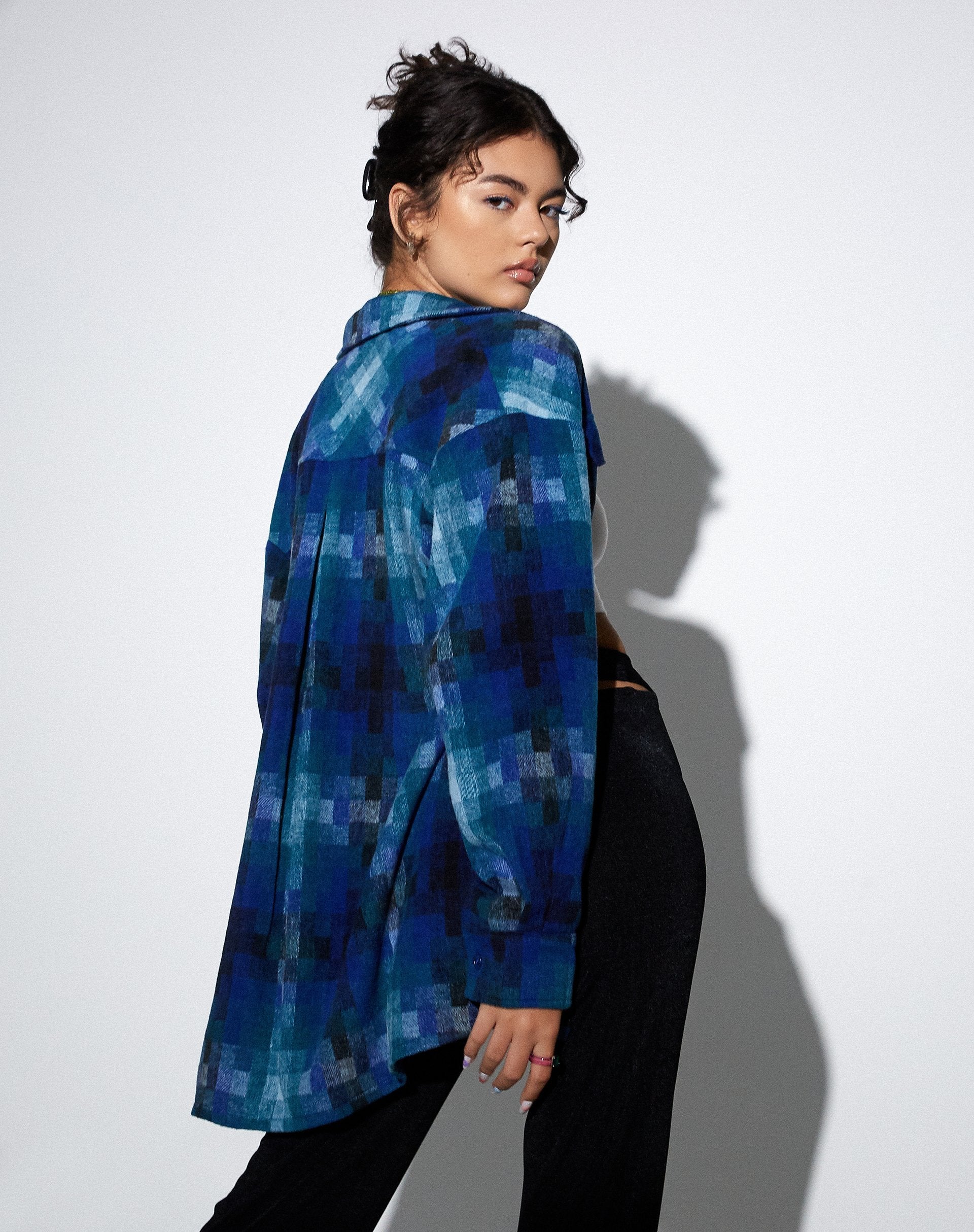 Bild von MOTEL X OLIVIA NEILL Medita Hemd in Karo Blau