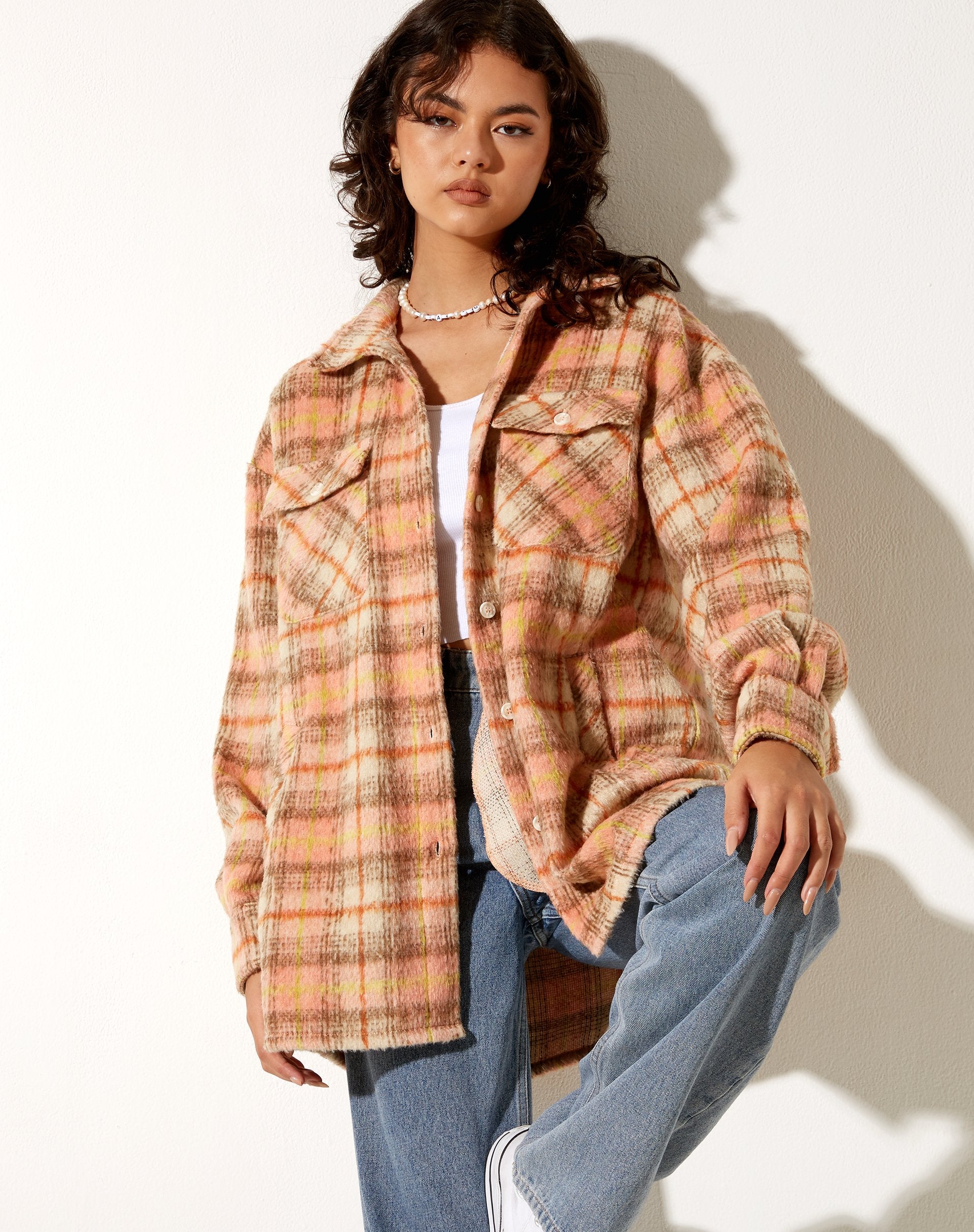 Bild von Medita Shirt in Rosa und Braun