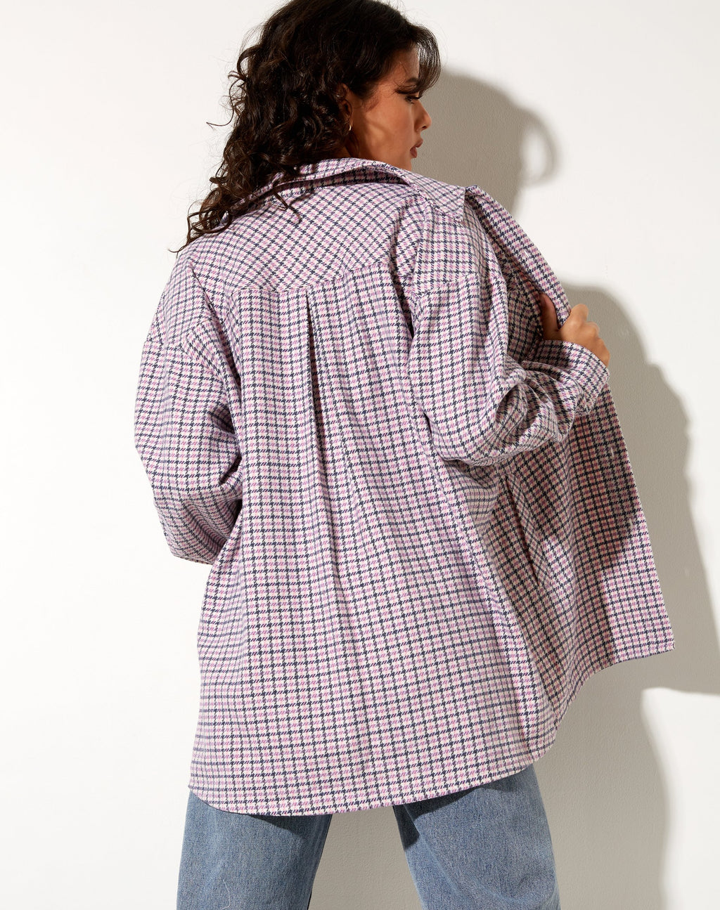 Medita Shirt in Lila, Rosa und Schwarz