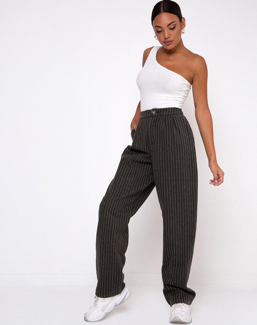 Image of Medi One Shoulder Top in Elfenbein