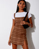 Image of Mehra Minikleid in braunem Karo