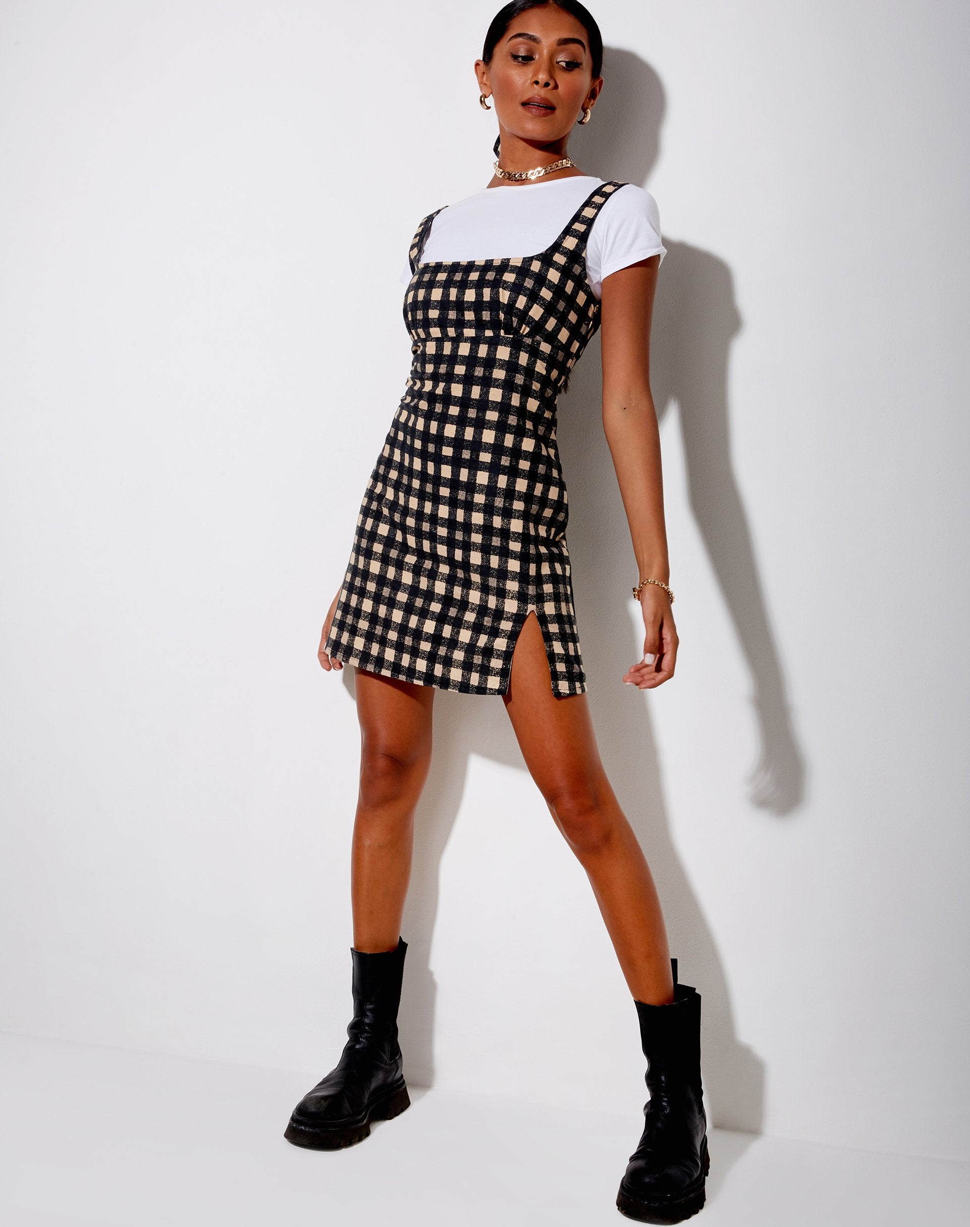 Image of Mehra Minikleid im 90er Jahre Grunge-Karo