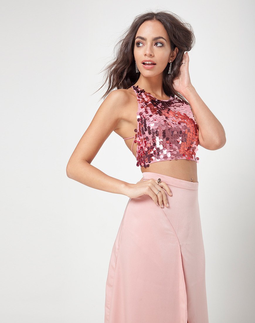 Bild von Melanta Maxi Prom Rock in Satin Blush