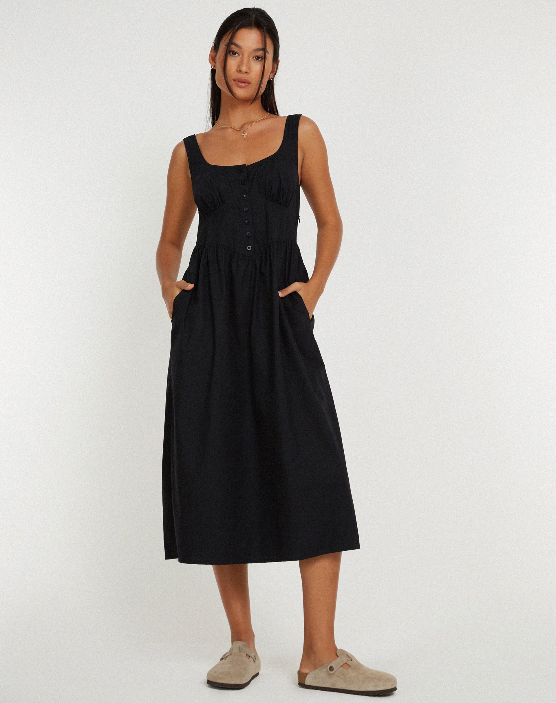 Bild von Melrose Maxikleid in Schwarz