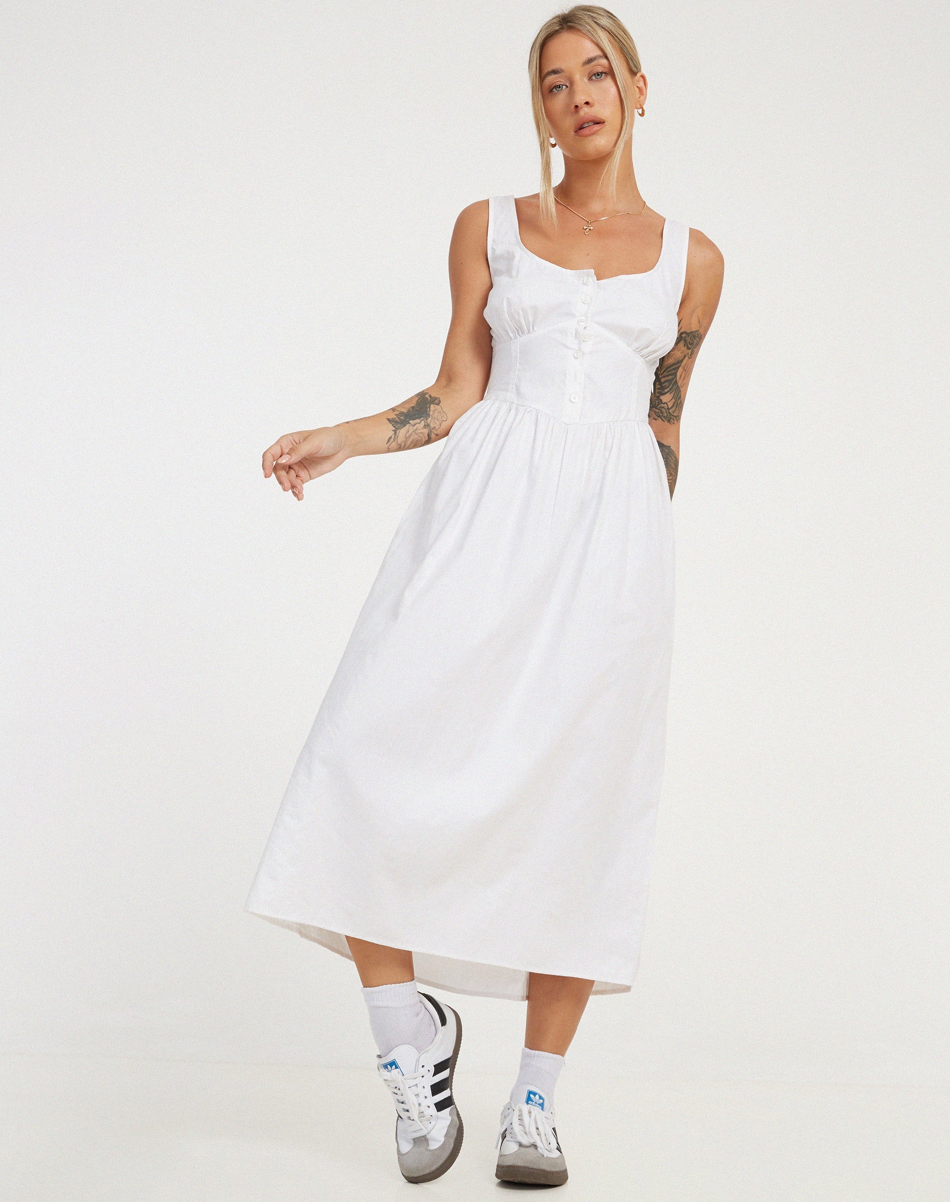Bild von Melrose Maxikleid in Weiß