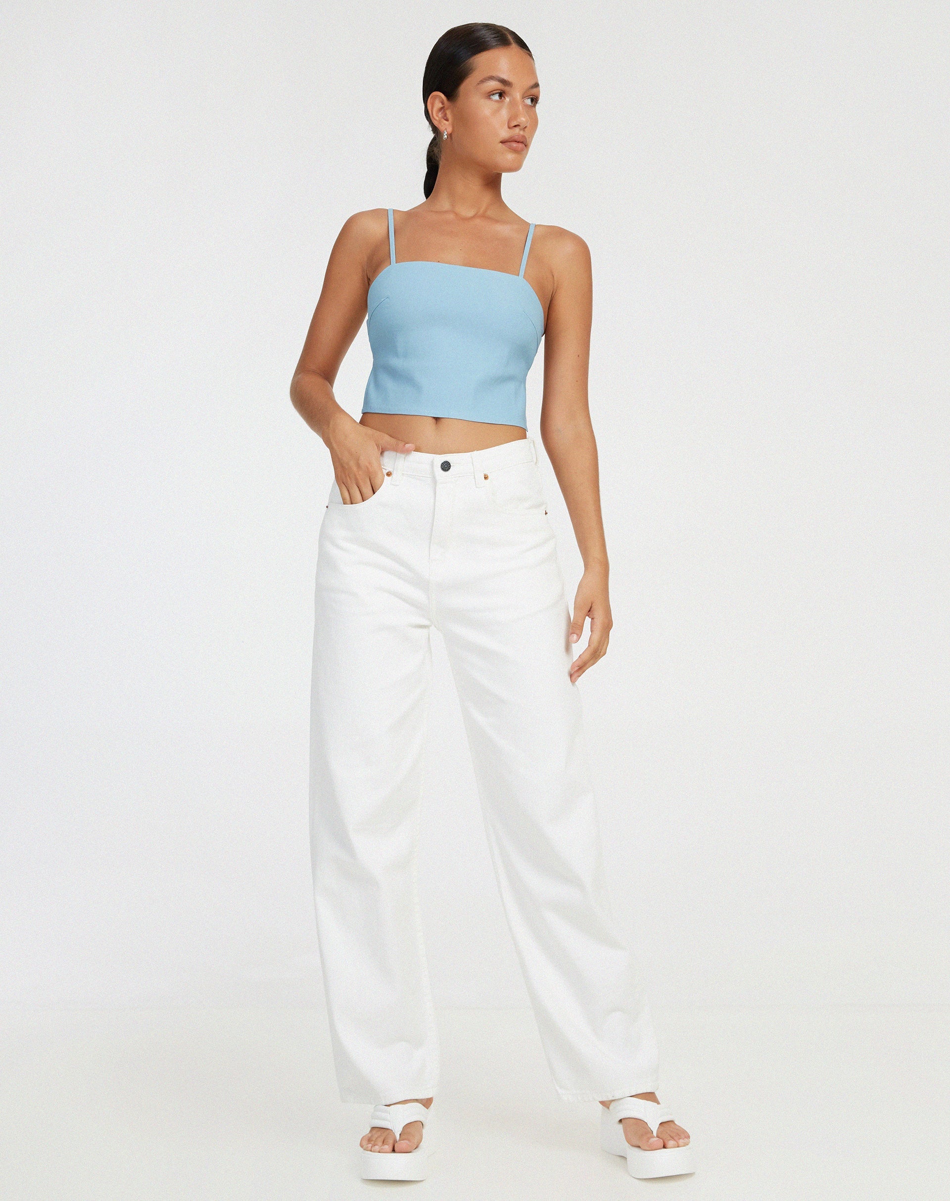 Bild von Merita Crop Top in Hellblau