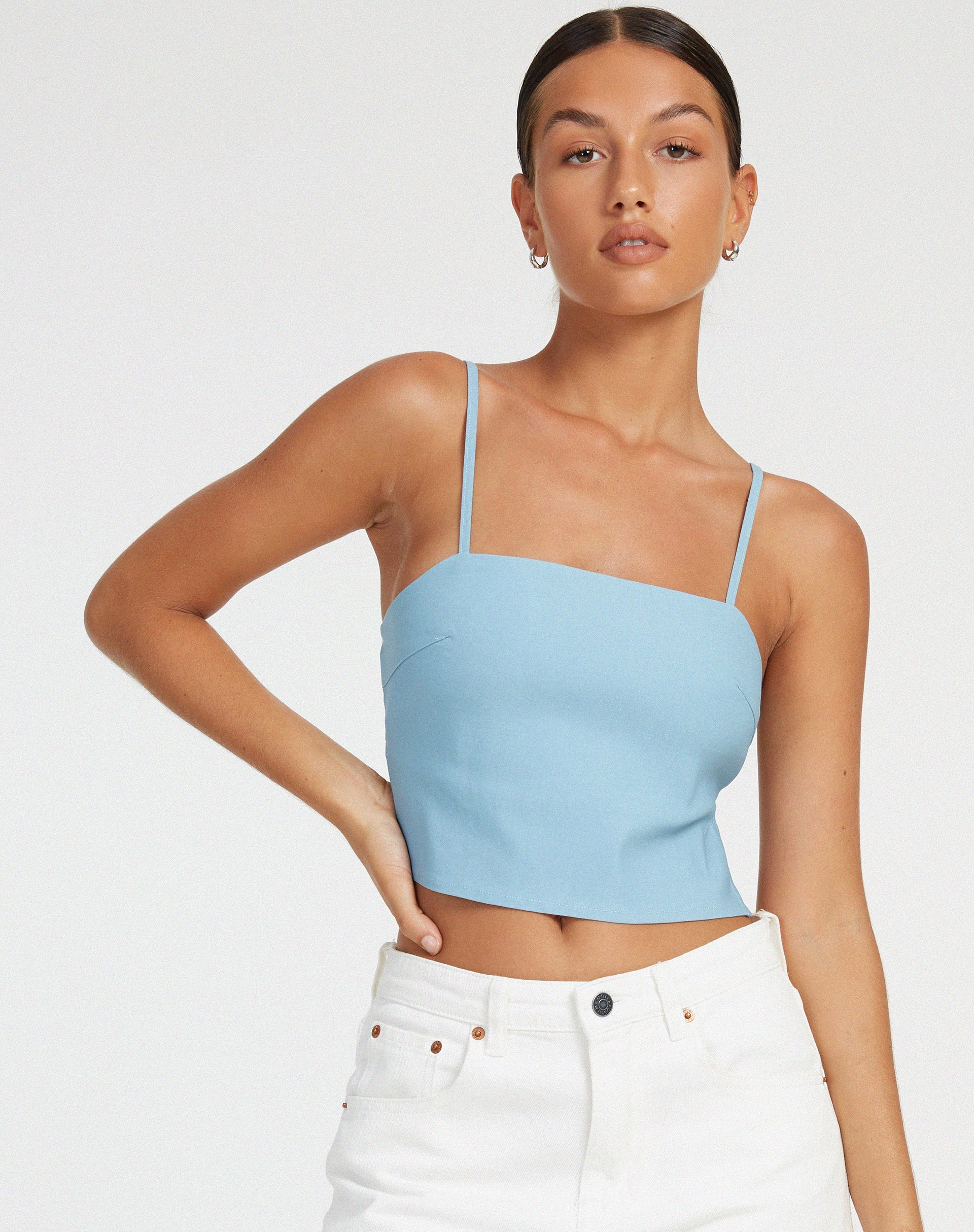 Bild von Merita Crop Top in Hellblau