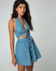 Bild von Thione Skaterrock in Sommerwaschung Denim Chambray