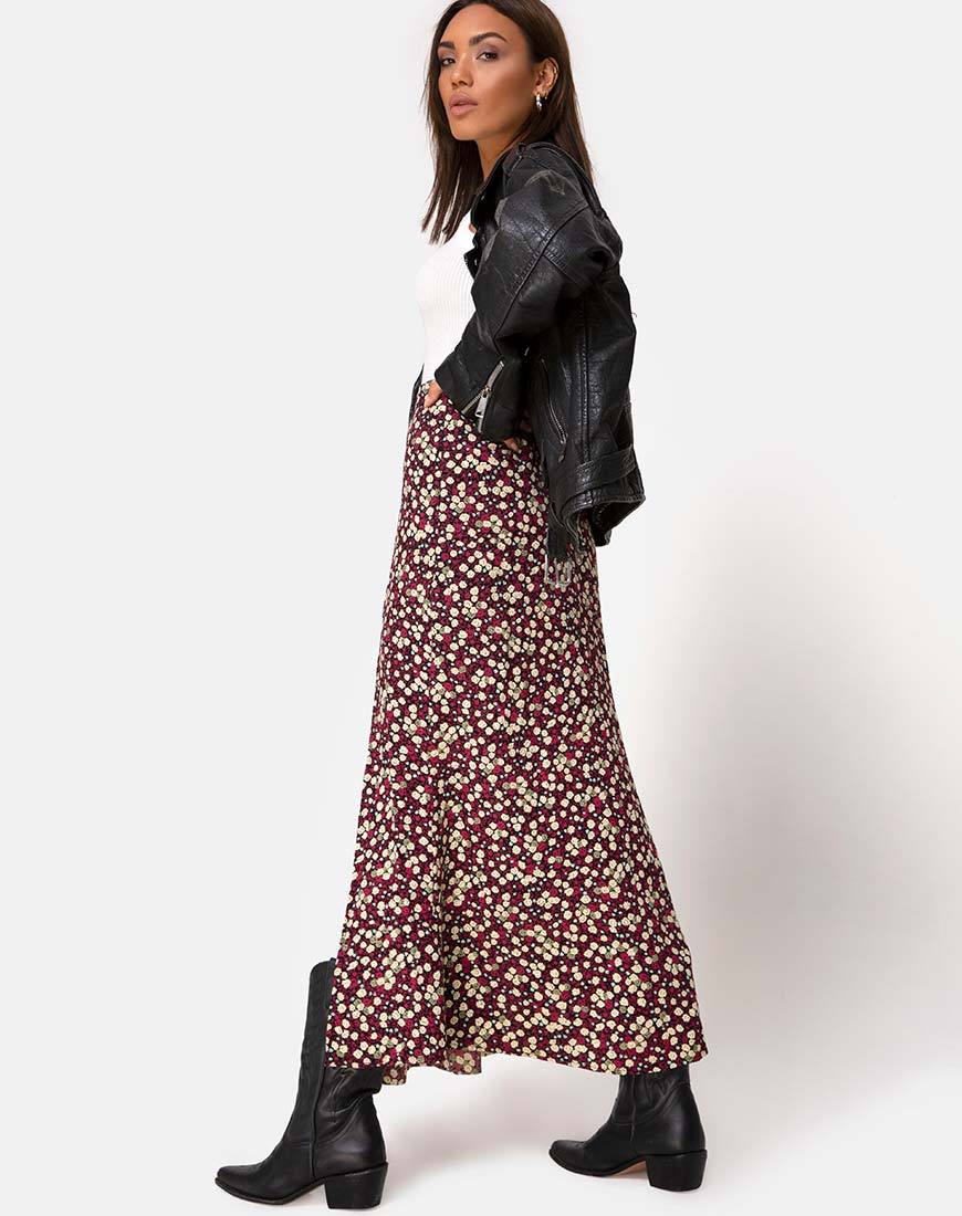Mica Maxirock in Floral Field Plum