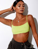 Bild von Micro Crop Top in Limette