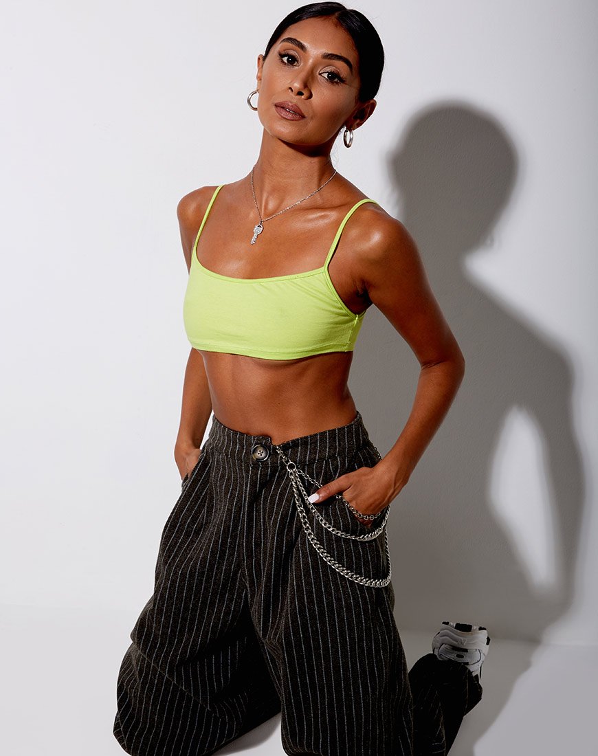 Bild von Micro Crop Top in Limette