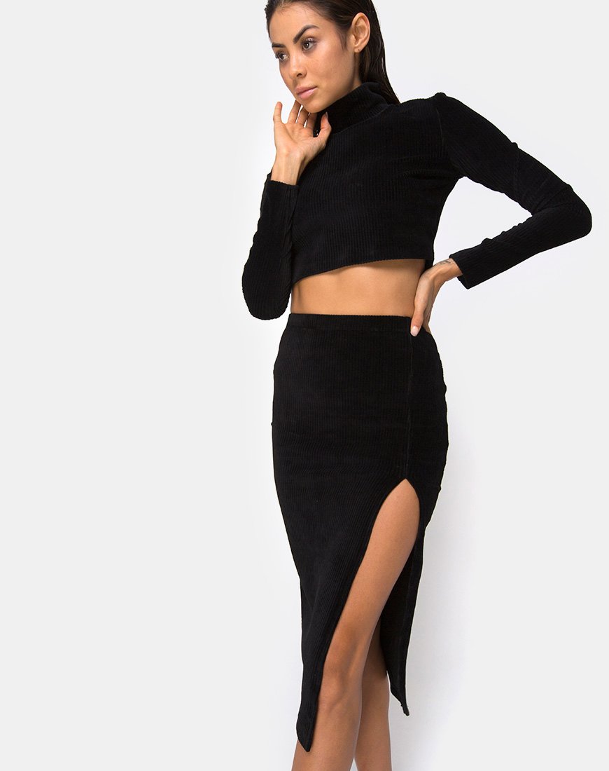 Cheri Midirock aus Rippe Schwarz