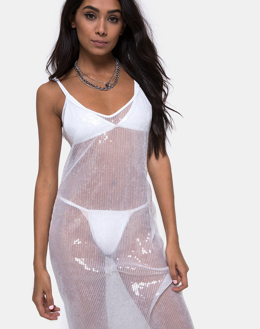 Bild von Midnight Sheer Dress aus transparentem Paillettenstoff
