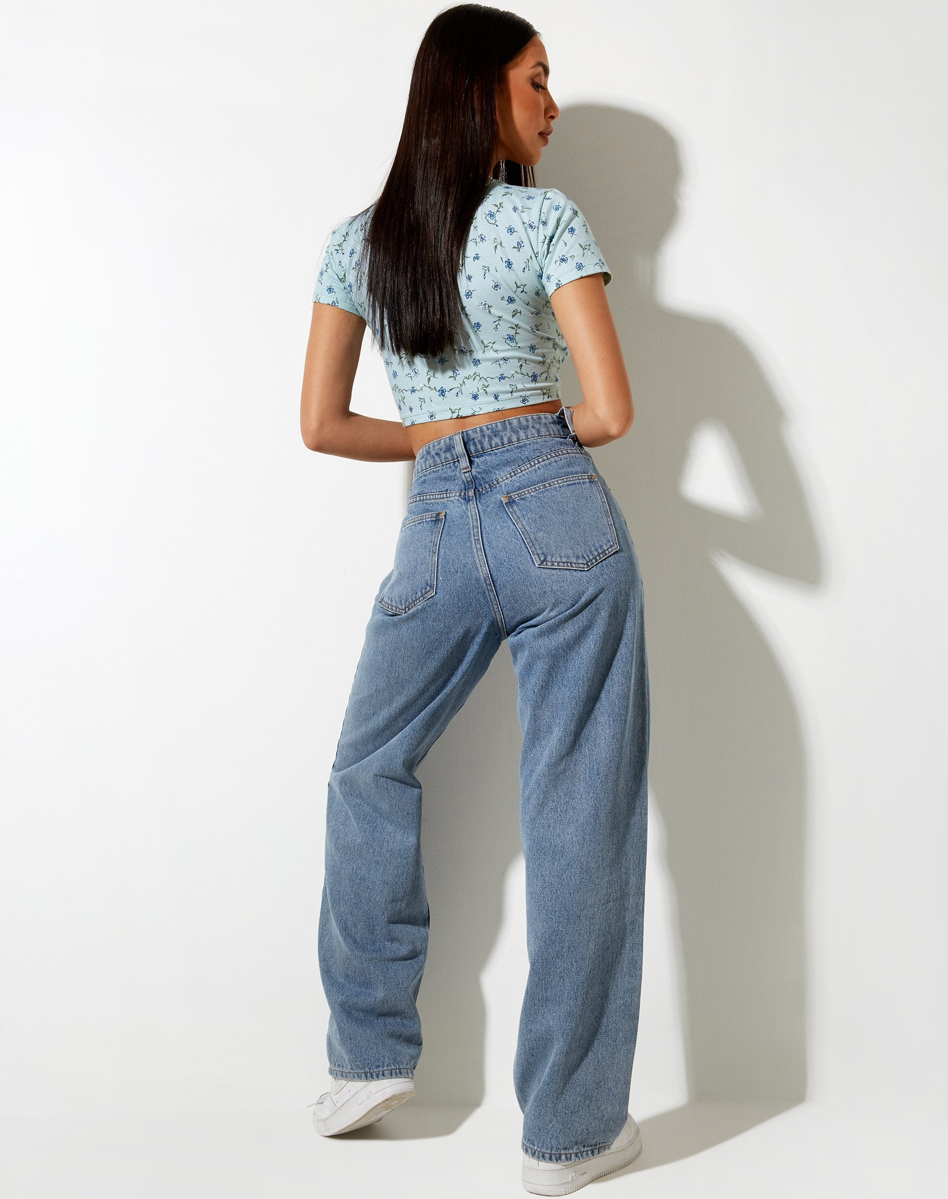 Bild von Mieye Crop Top in Pretty Petal Green