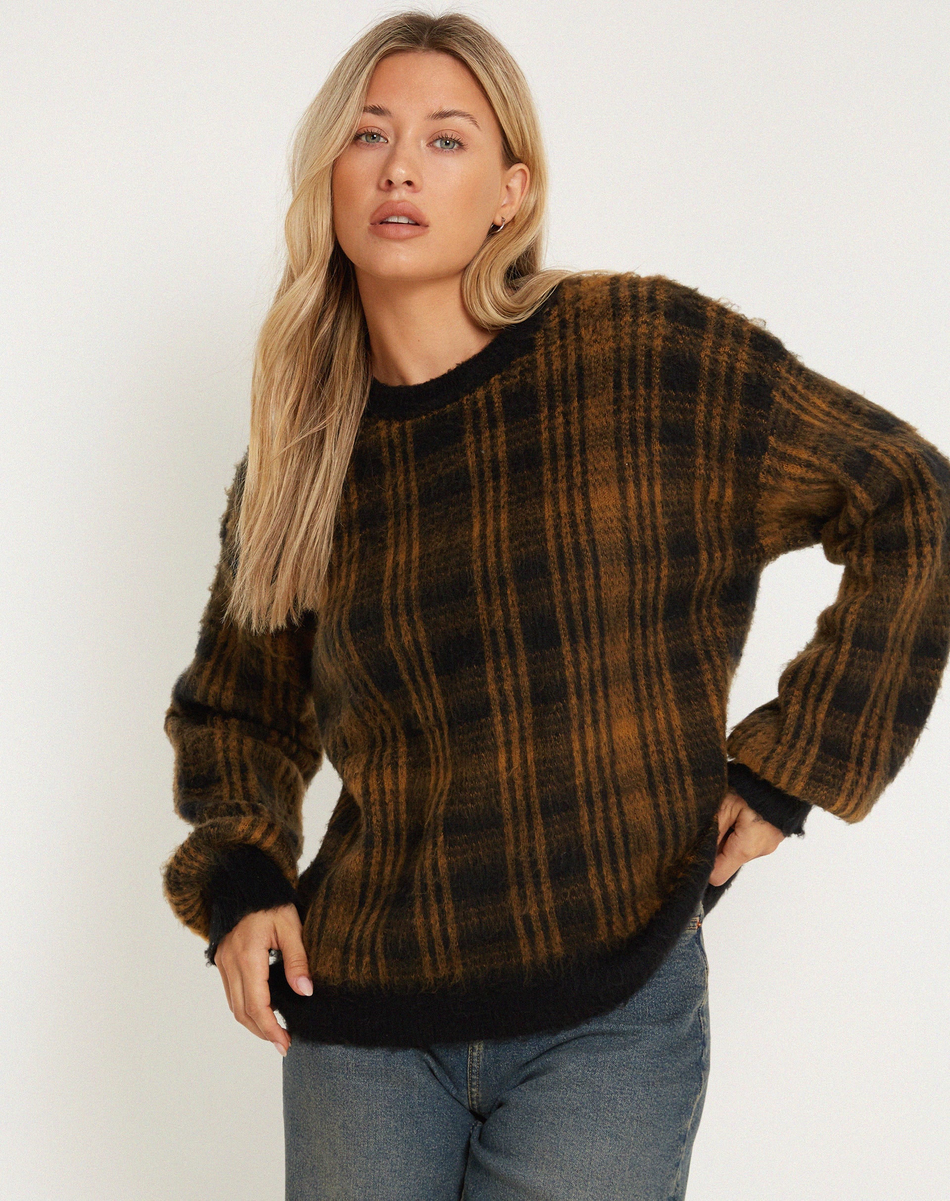 Bild von Mihail Strickpullover in Schwarzbraun