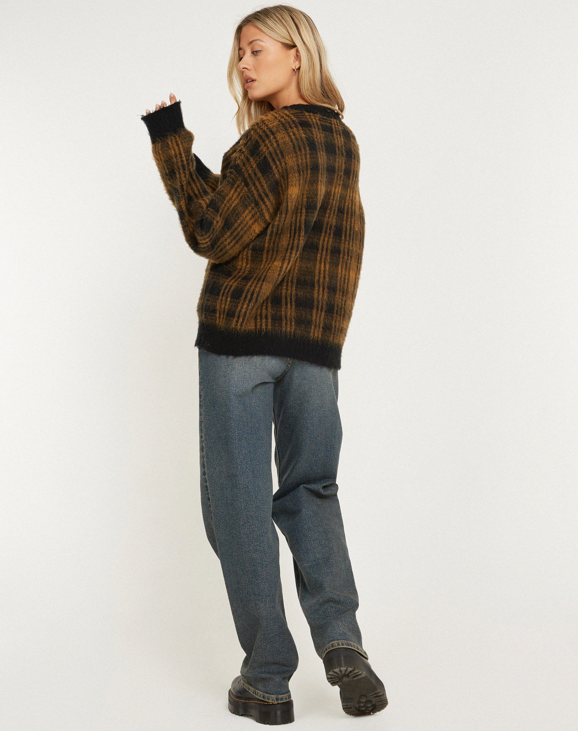Bild von Mihail Strickpullover in Schwarzbraun