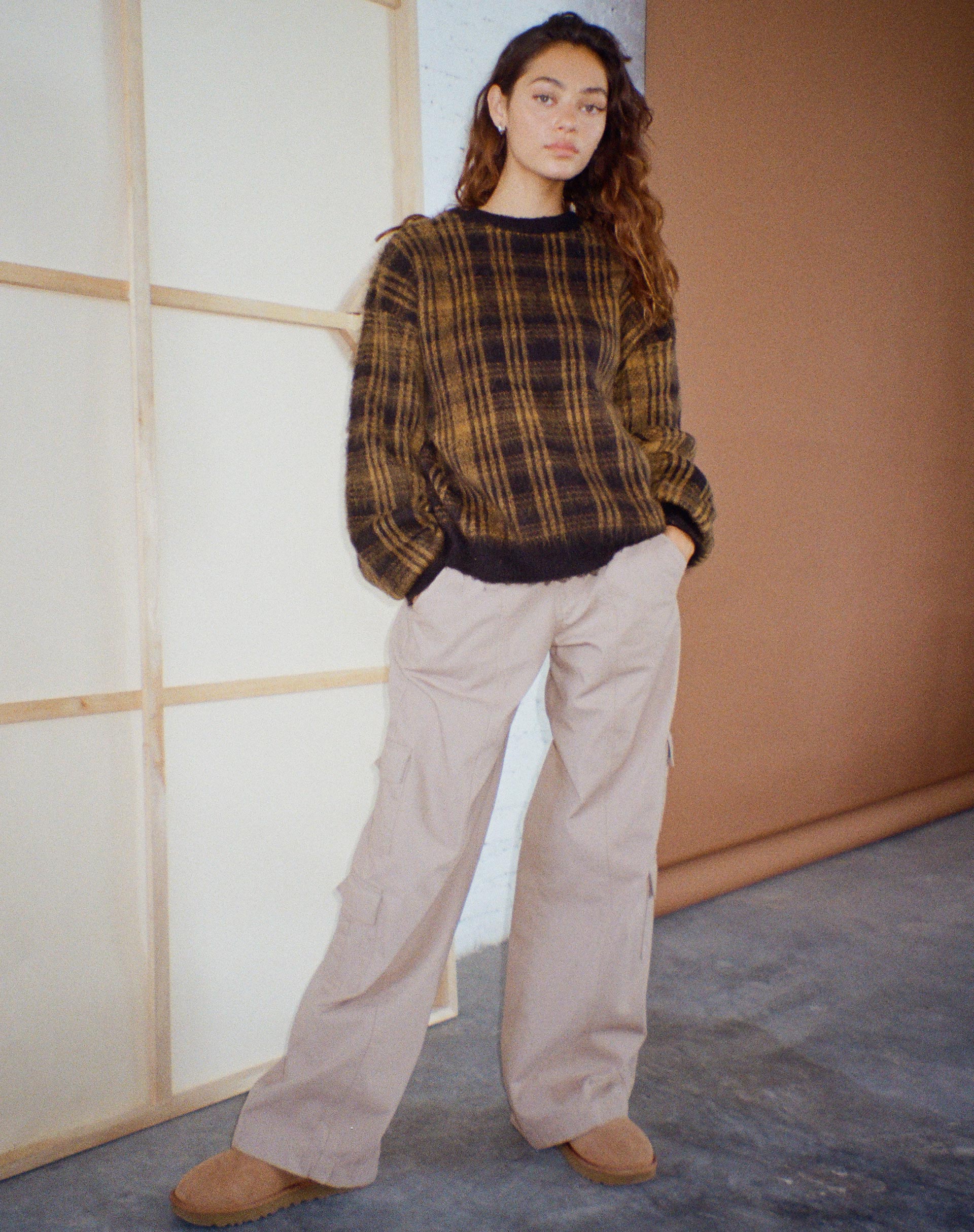 Bild von Mihail Strickpullover in Schwarzbraun