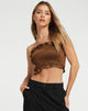 Abbildung von Mikiko Bandeau Top in Bitter Chocolate