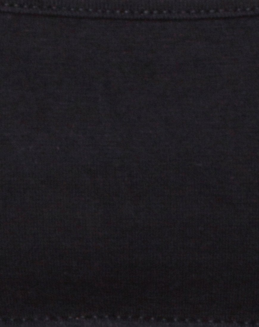 Image of Milipe Crop Top in Schwarz Schnallen