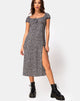 Image of Milla Kleid in Ditsy Rose Schwarz
