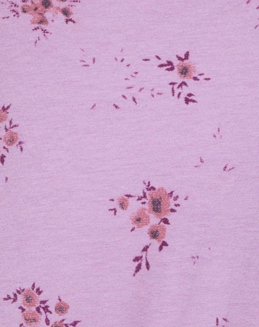 Image of Mingga Off The Shoulder Top in Vergissmeinnicht Flieder