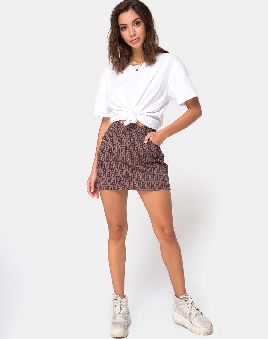 Bild von Mini Broomy Skirt in Chinese Moon
