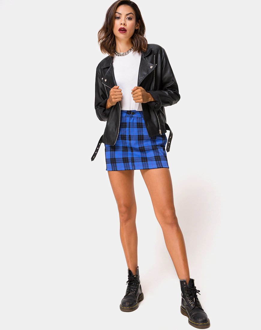 Bild von Mini Broomy Rock in Tartan Blau