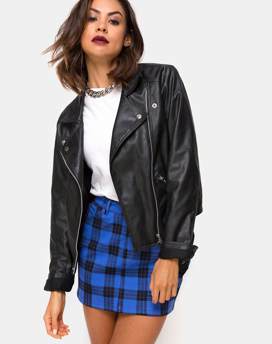 Mini Broomy Rock in Tartan Blau