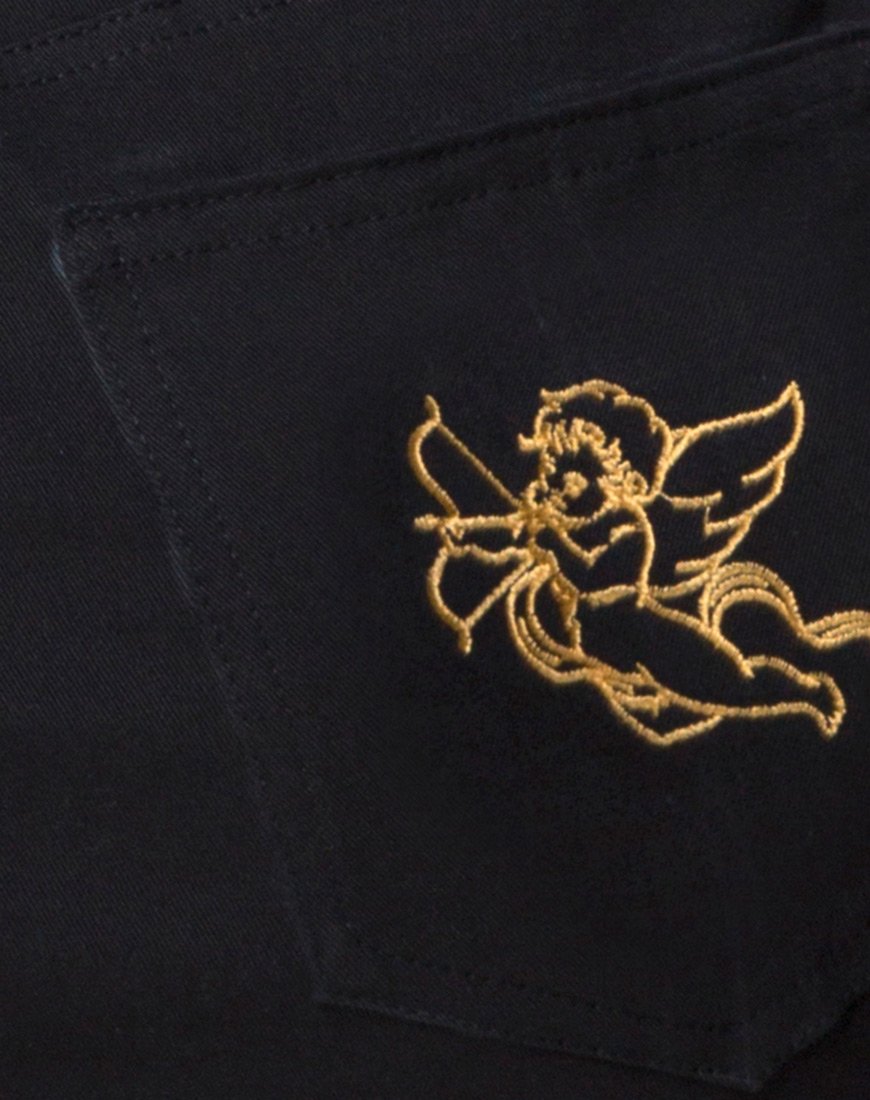 Bild von Mini Broomy Rock in Schwarz mit Cherub Embro