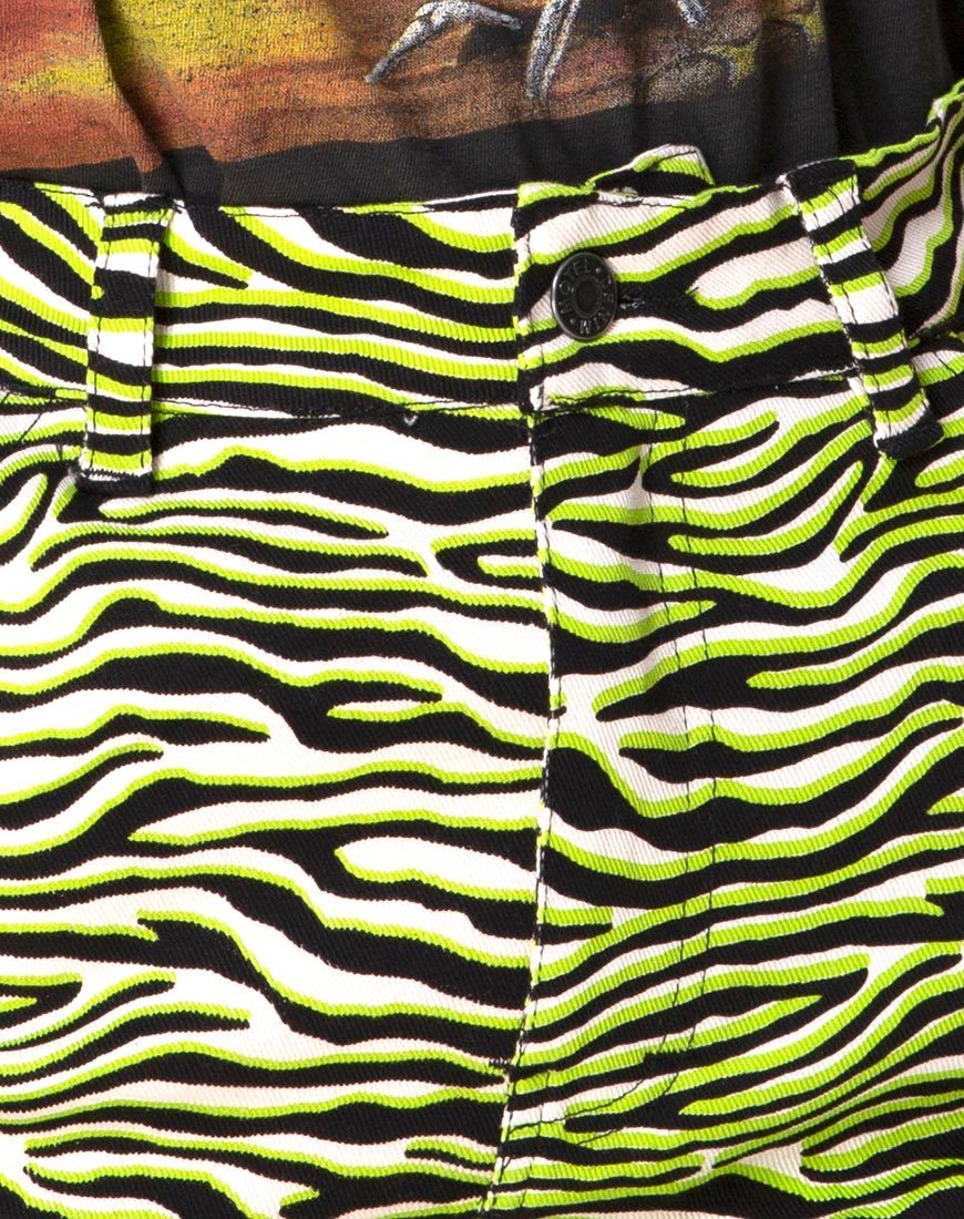 Bild von Mini Broomy Rock in Zebra Fluro Grün