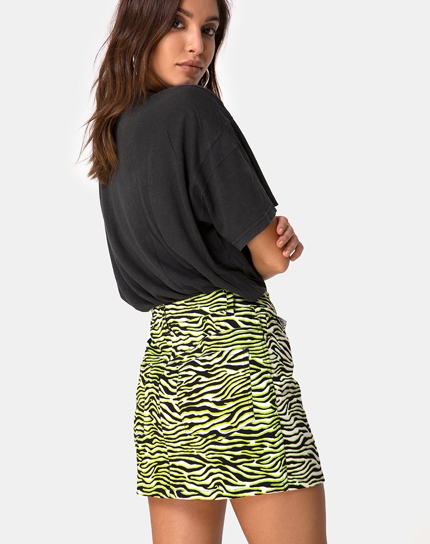 Bild von Mini Broomy Rock in Zebra Fluro Grün