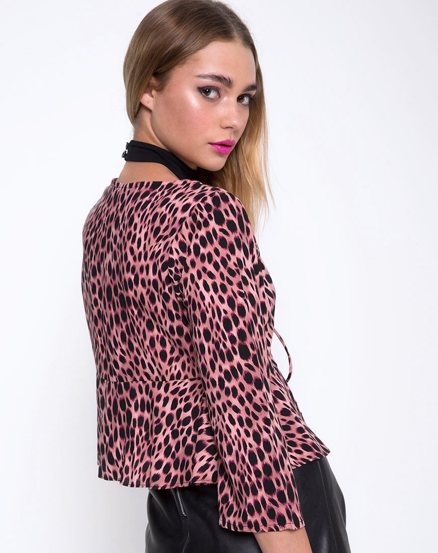 Image von Miperi Top in Rosa Gepard