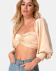 Bild von Mirae Crop Top in Satin Gold