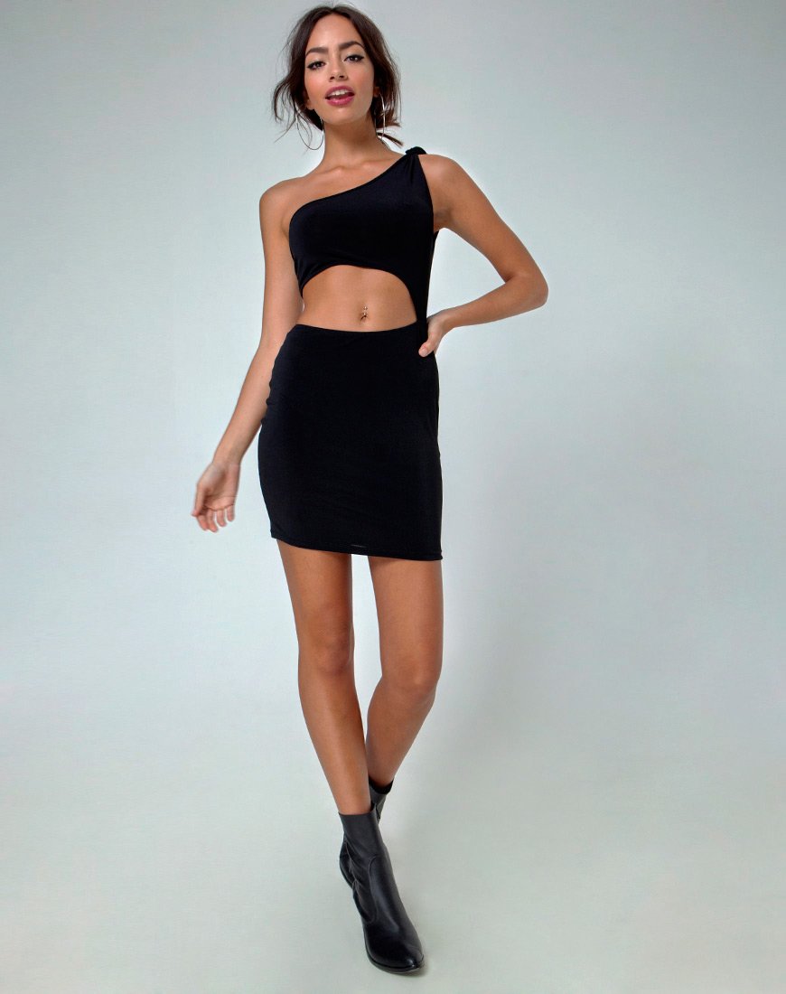 Image of Mireya Cutout Kleid in Schwarz