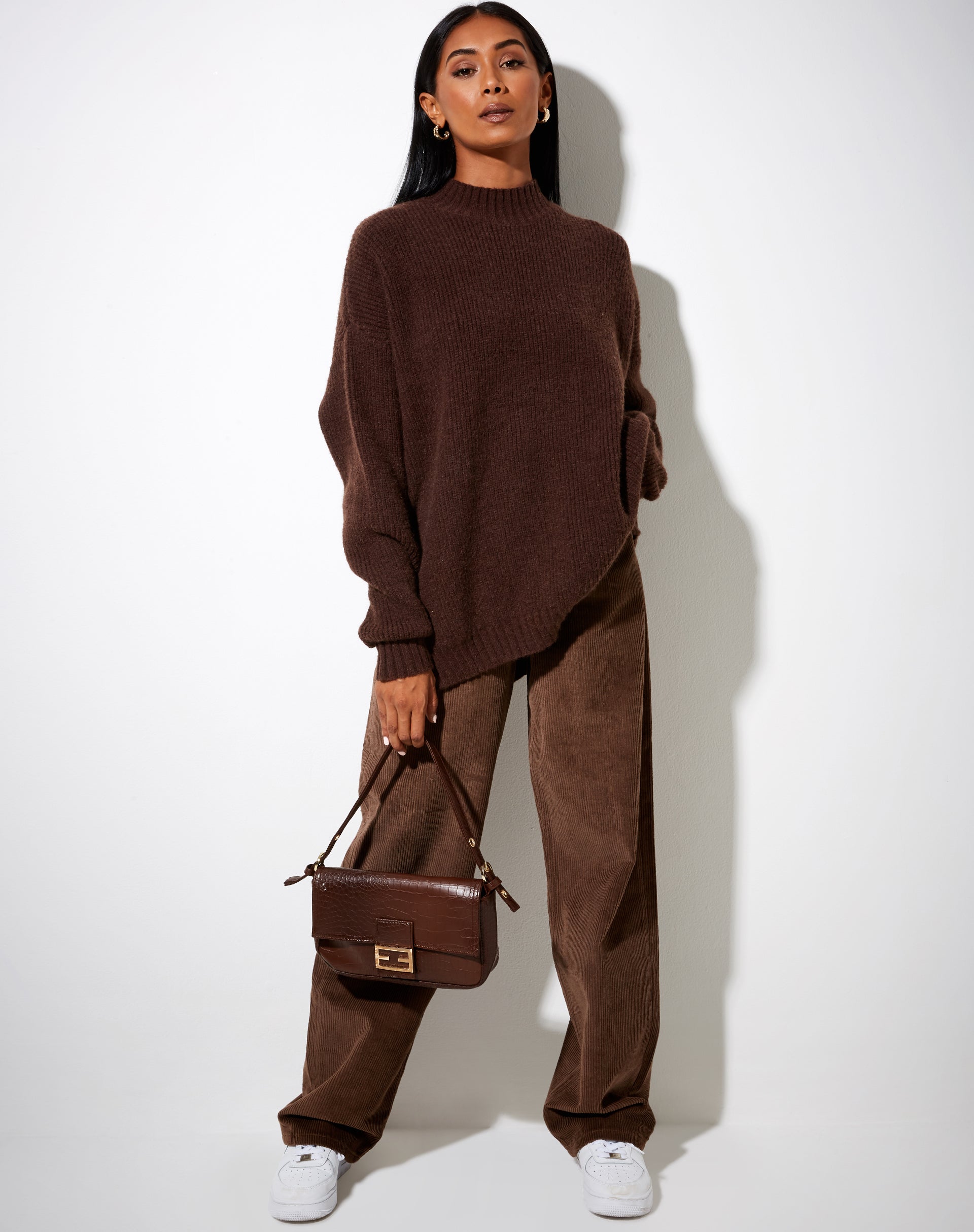 Image of Bondy Pullover aus Strick in Zartbitterschokolade