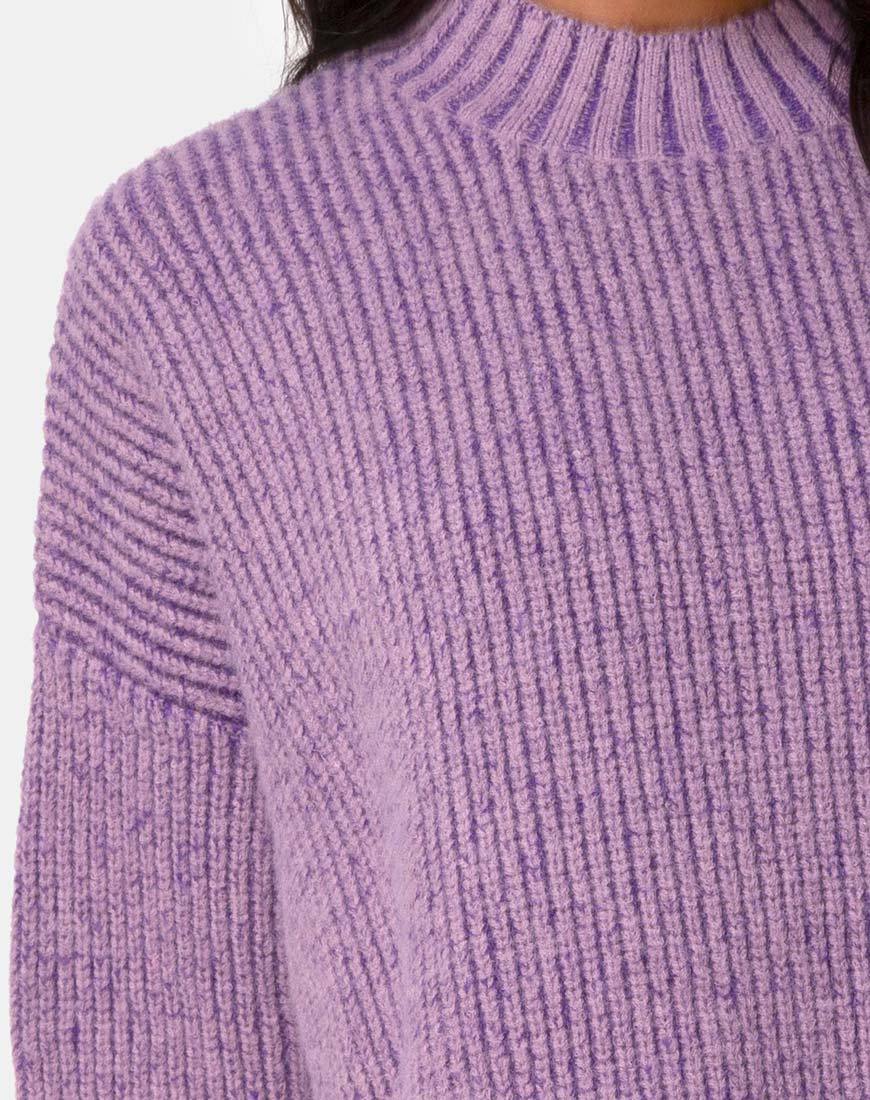 Image of Mody Pullover gestrickt in Hellviolett
