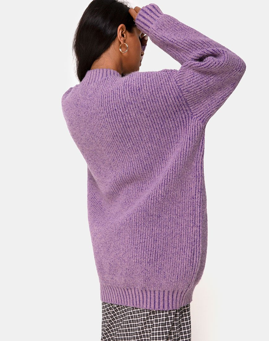 Image of Mody Pullover gestrickt in Hellviolett