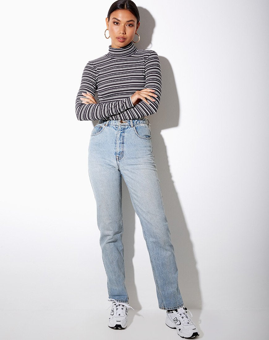 Bild von Moeena Crop Top in Schwarz Grau und Weiß