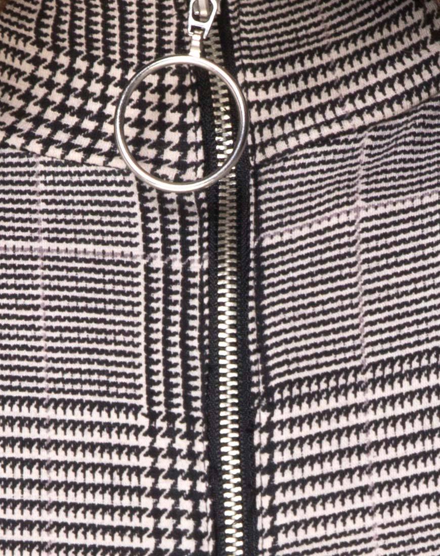 Image of Molaka Hochgeschlossenes Mieder aus Charles-Karo Grau